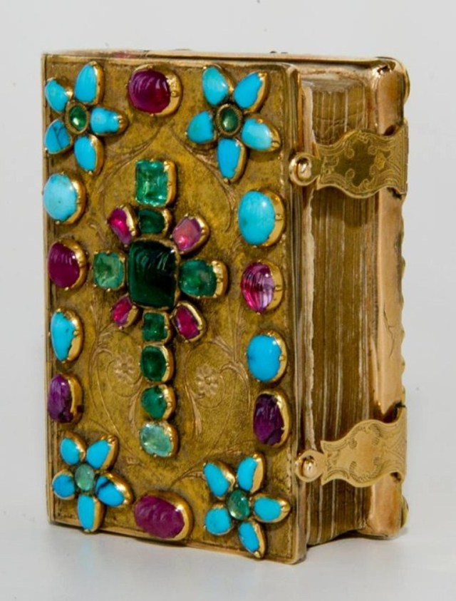 XI century gilded Bible decorated with precious stones