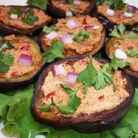 About Food - Abkhazian Eggplant with Walnuts and Ajika